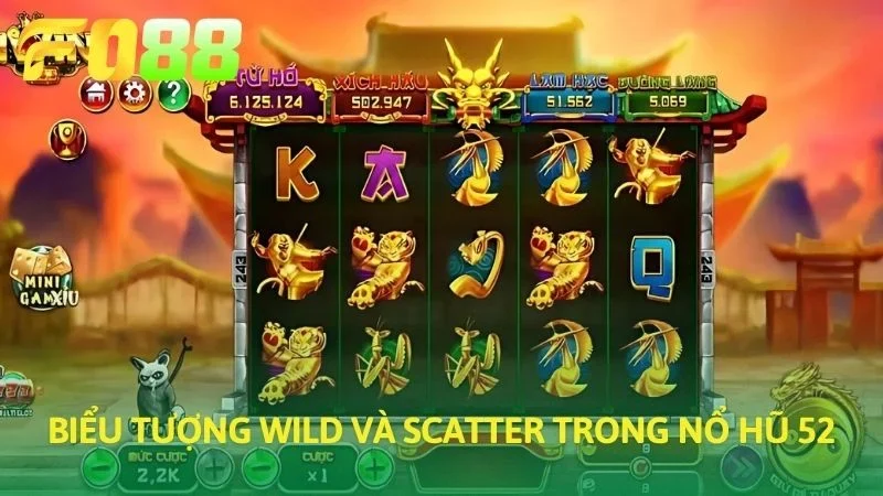 Biểu tượng Wild và Scatter trong Nổ Hũ 52