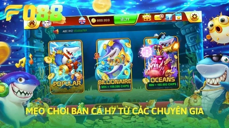 Mẹo chơi bắn cá h7 từ các chuyên gia